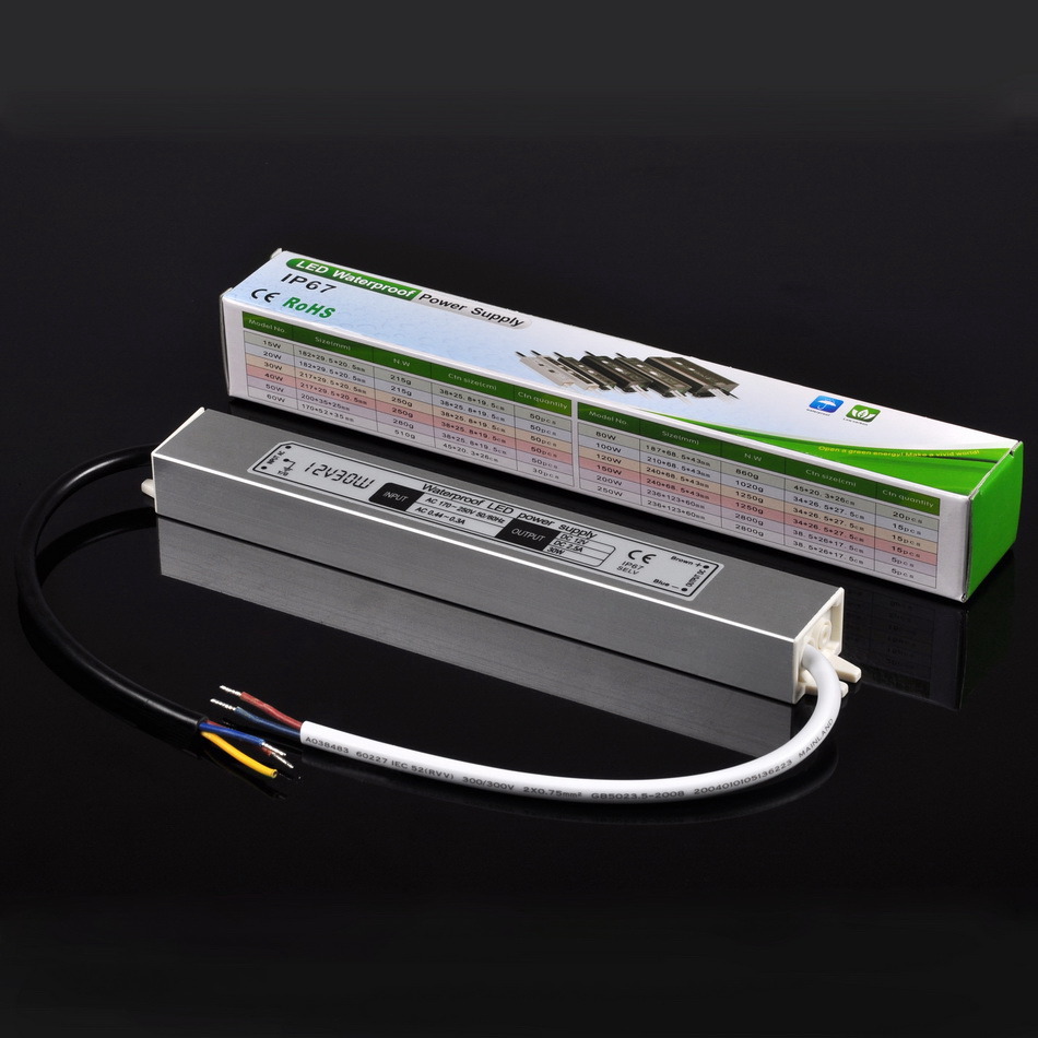 LED Waterproof Switching Power Supply 30W 12V