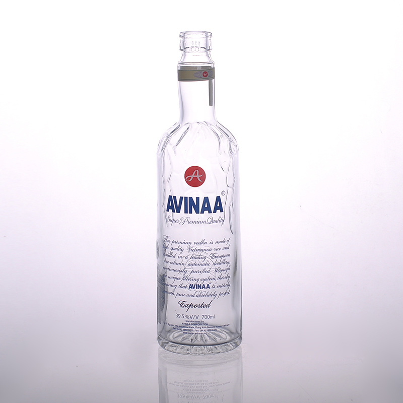Printed 700ml Glass Vodka Bottle Suppliers