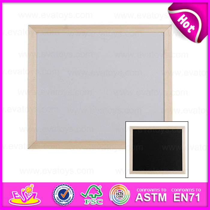 2015 Cheap White and Black Kids Writing Board, Painting Interactive White Board, High Quality Wooden Drawing Board Toy W12b022