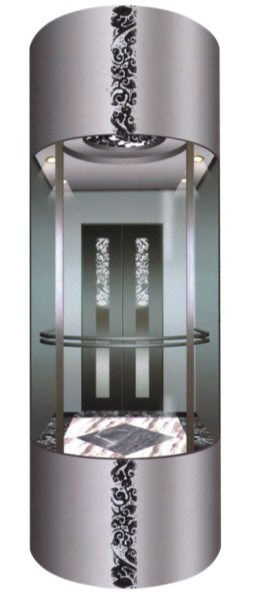 VVVF Gearless Passenger Sightseeing Elevator (DAIS-523)