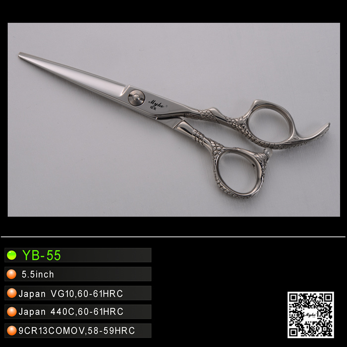 Hair Dressing Scissors with Dragon Engraved Handle (YB-55)