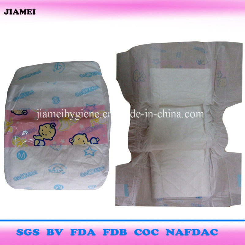 Fluff Pulp Disposable Baby Diapers with Sap
