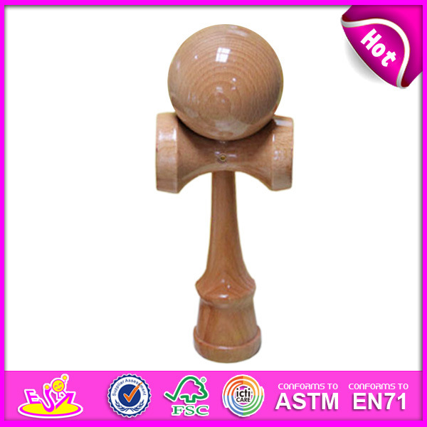 Promotional Wooden Kendama Toys for Gift, Classic Wooden Kendama Toy Wholesale, Wooden Kendama Toy with 18.5*6*7cm W01A026