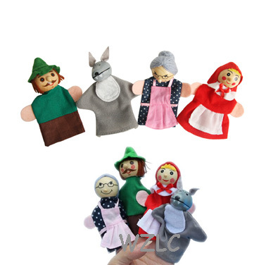 Funny Hand Puppet Toys, Handmade Finger Puppet, Wooden Toys, Marionetta