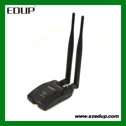 Edup 3070 Chipset Double Antenna 150Mbps Long Distance High Power WiFi Adapter Wireless Network Card (EP-8515GS)