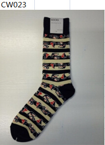 Custom Striped Navy Unisex Socks