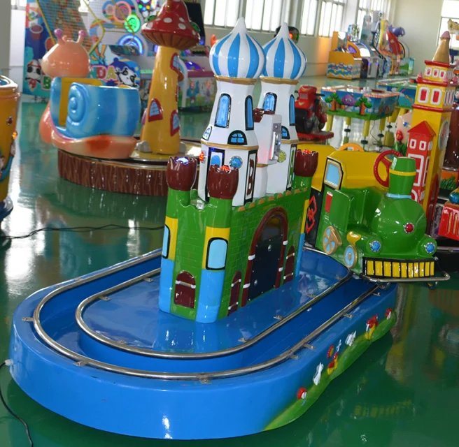 Kiddie Rides Amusement Machine Castle Train