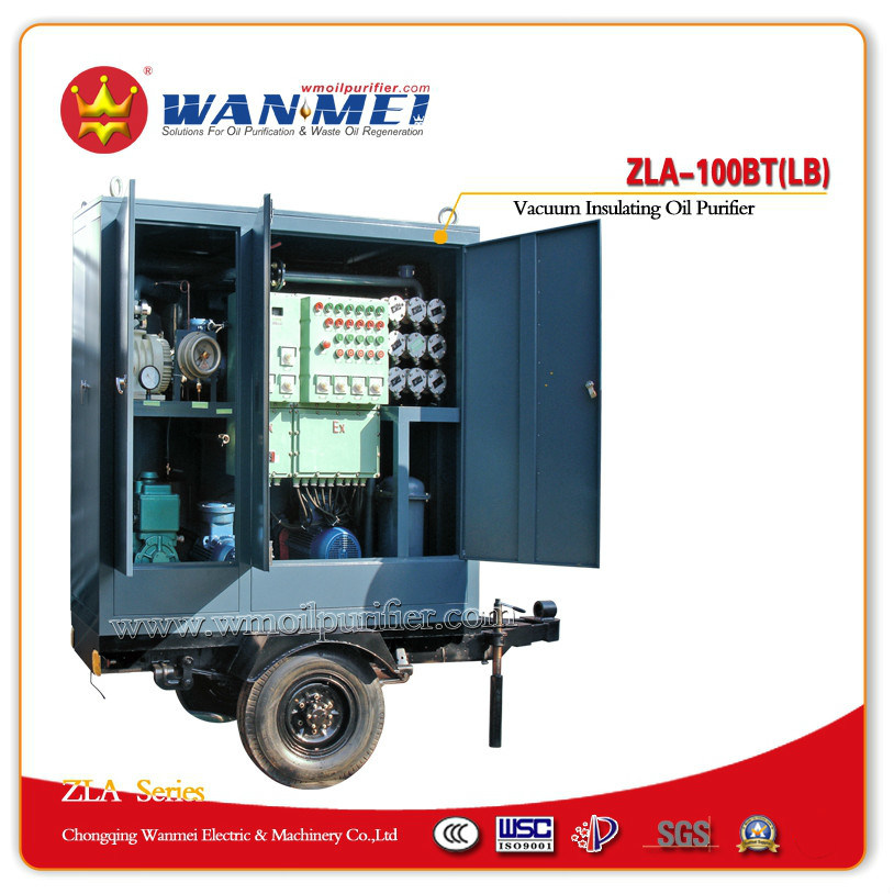 Double-Stage High Efficiency Vacuum Insulating Oil Purifier (ZLA-100LB)