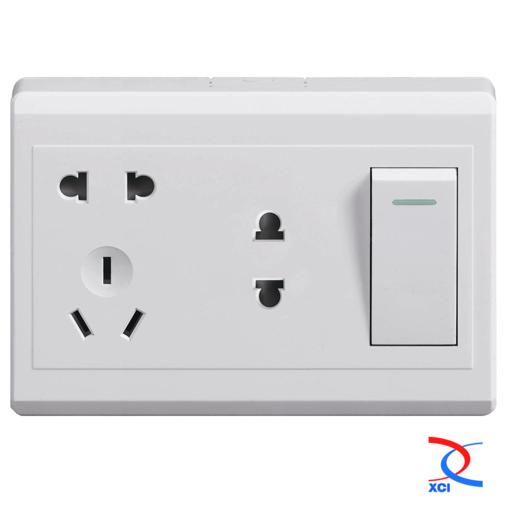 2/2/3pin Wall Socket with Switch