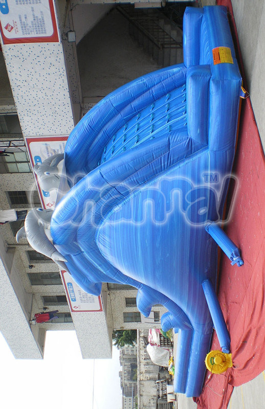 Cheap Commercial Blue Dolphin Inflatable Water Slide Chsl231
