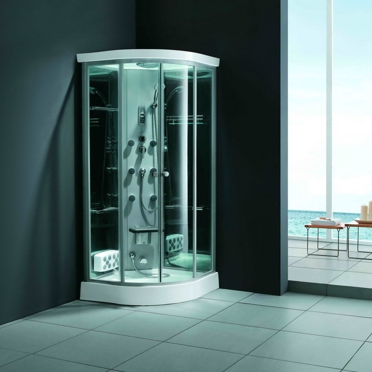 Monalisa 8mm Tempered Glass Acrylic Steam Shower (M-8269)