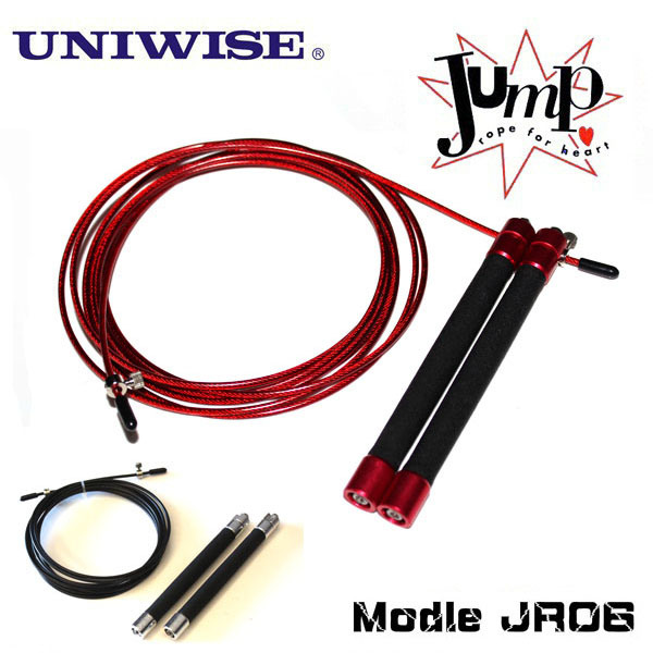 Red, Silver Fitness Equipment Crossfit Speed Skipping Rope Jump Rope