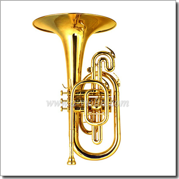 Yellow Brass Leadpipe F Key Marching-Mellophone (MMF6200)