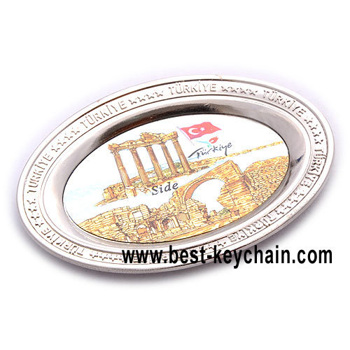 Custom Metal Blank Fridge Magnets Circular Souvenirs (BK53277)