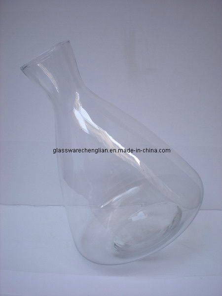 Hand-Made Clear Crystal Glass Tumbler Decanter (H-801)
