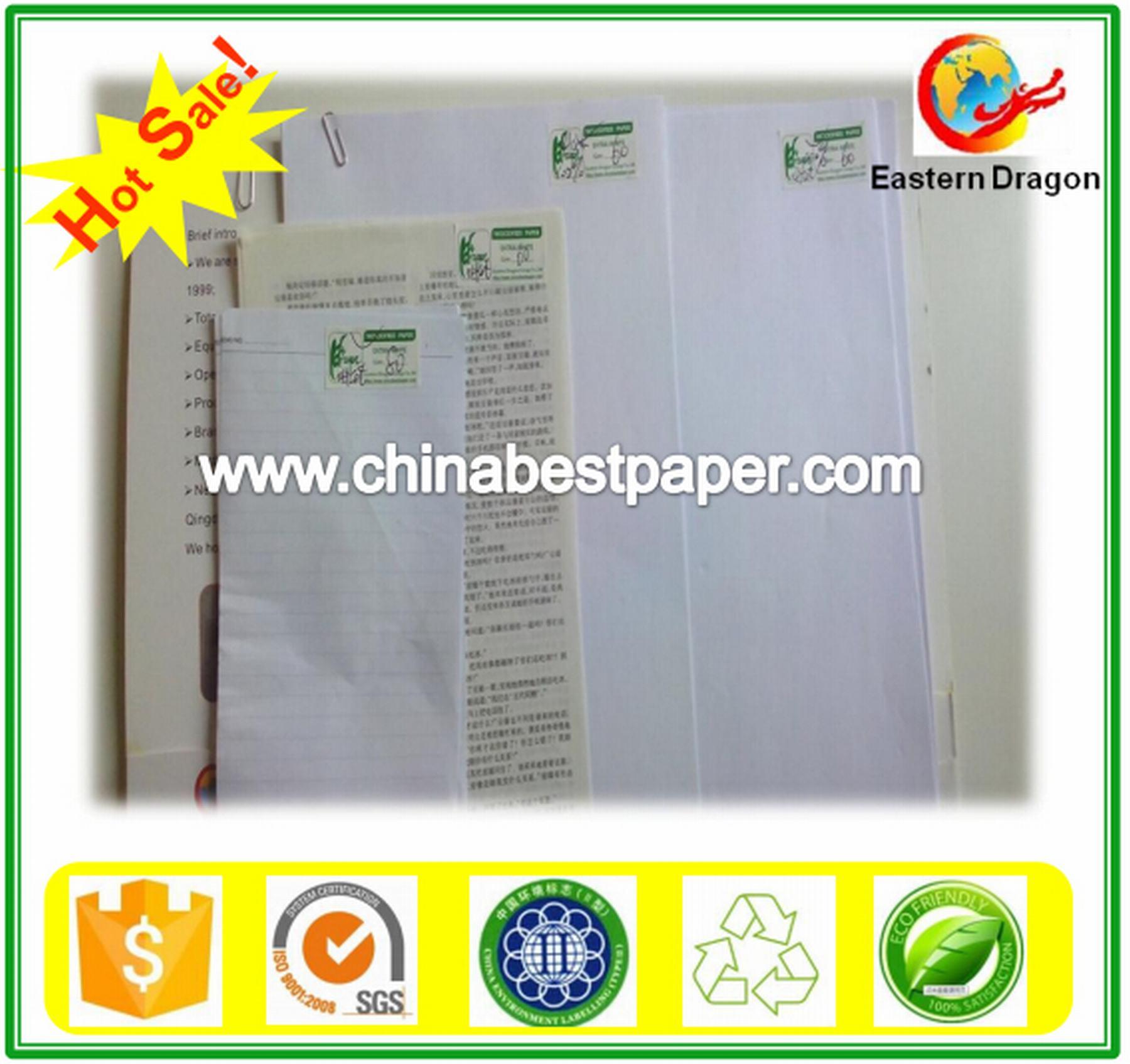 White Color Offset Woodfree Paper 60g