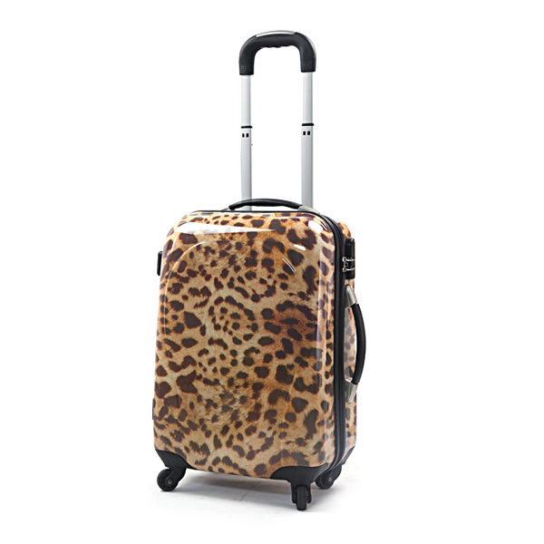 PC Luggage Beauty Leopard Travel Case Trolly Suitcase (HX-W3625)