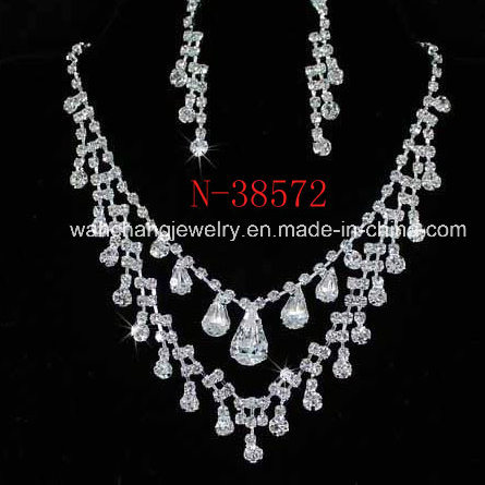 Rhinestone Jewelry Set, Fashion Necklace, Bridal Jewelry Set for Wedding 38572