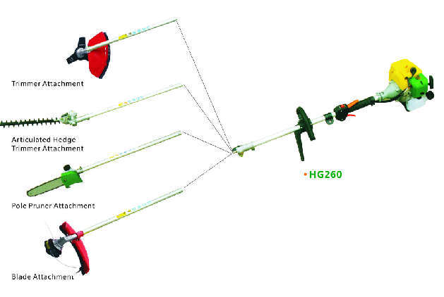 Multifunctional Long Pole Hedge Trimmer (HG260)
