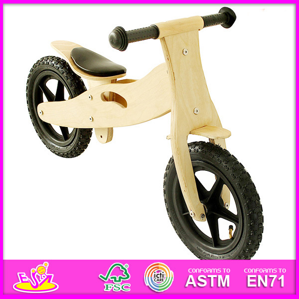 2014 Educational Wooden Toys Kid Bike, High Quality Wooden Walking Kid Bike and Hot Sale Balance Wooden Kid Bike W16c055