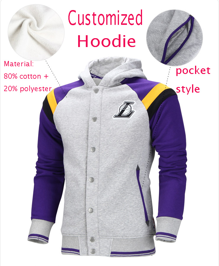 Men's Sports Leisure Fleece Pullover Hoodie, Men's Jacket, Colour Matching Sports Wear, Leisure Basketball Clothing