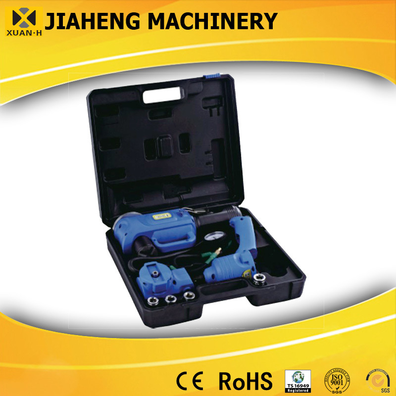 Electric Car Jack Together with Air Pump and Electric Wrench, Three in 1