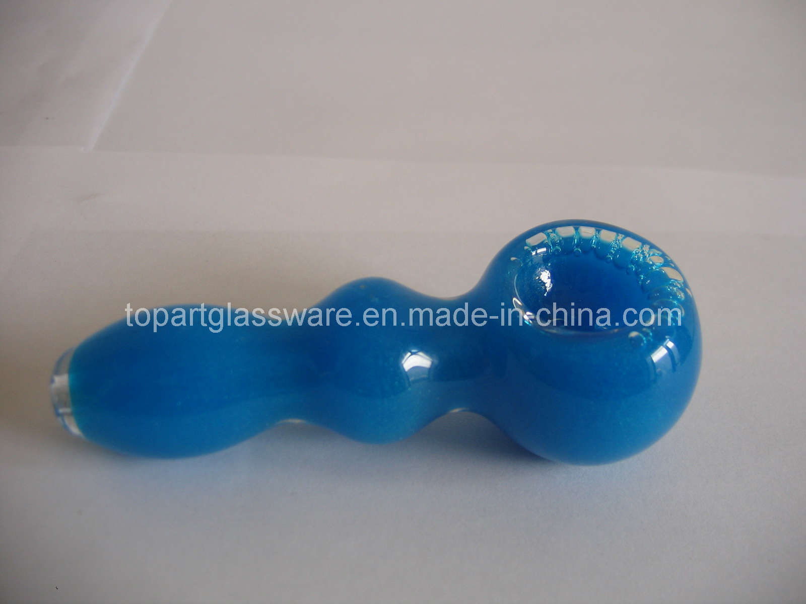 Liquid Filled Glass Spoon Smoking Pipe, Water Tobacco Pipes