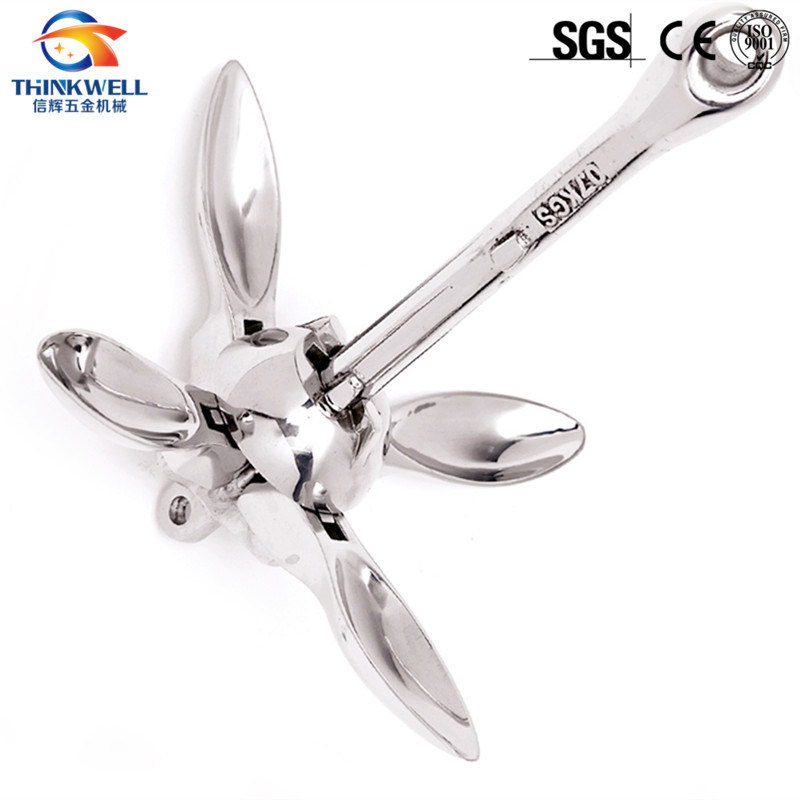 Marine and Boat Stainless Steel Type a Folding Anchor