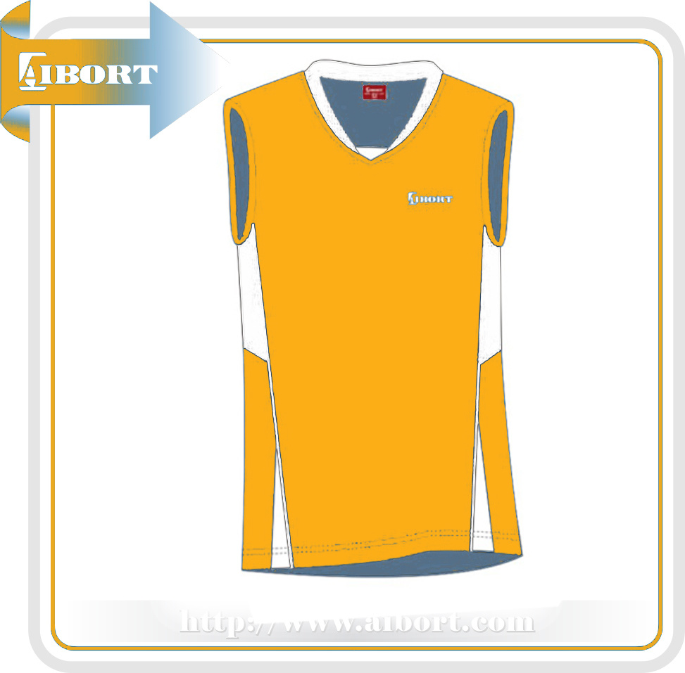 Yellow Soccer Wear in Vest for Men (VOU-8-14A)