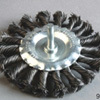 Shaft Wheel Brushes with Twisted Knot Wire (75mm, 100mm diameter)