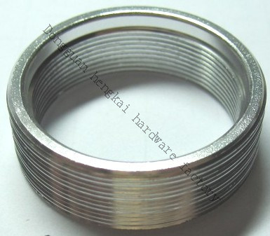 Steel CNC Part with Thread Inside and out Side for Connector Used (HK276)