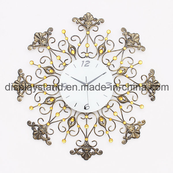 Elegant Metal Craft Wall Clock for Decoration (MC-009)