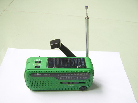 Mini Solar Flashlight Radio with Charging Function