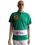 Pique Design Embroidery Men's Polo Shirt with Custom Label