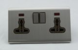 Wenzhou Supplier High Quality Double 13A Mf Wall Switched Socket