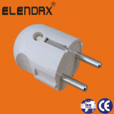 European Style 2 Pin Electrical Plug with Grounding (P7051)