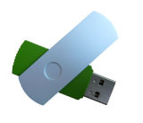 Swivel Plastic USB Flash Memory Disk