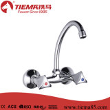 Economic Dual Handle Wall-Mounted Kitchen Faucet