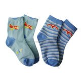 Designed Cotton Plain Baby Socks (CS-31)