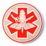 The Pink and Red PVC Badge