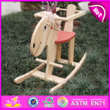 2015 New Promotional Wooden Horse Toys, Educational Fun Craft Rocking Horse, Cool and Excellent Workmanship Ride on Toy Wj276254