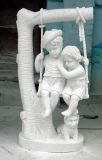 White Marble Children Statue / Sculpture for Garden Decoration
