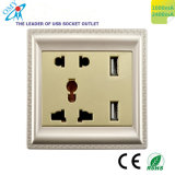 CE Approval 3 Years Guarantee 100000 Times Lifetime USB Wall Socket