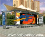 High Quality Waterproof Stainless Steel Bus Shelter