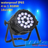 18X10W RGBW LED PAR Light Outdoor Lighting Waterproof Lighting (QC-LP022B)