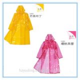 Fashionable Long EVA Transparent Lady's Raincoat Poncho