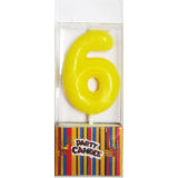 Yellow Numeral Birthday Candle (SZC3-0026Y)