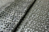 PU Leather Laser Cut Design Textile Embroidery Lace Fabric