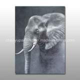 Handmade Elephant Oil Painting