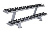 Twin Tier Dumbbell Rack Gym Equipment/Strength Fitness